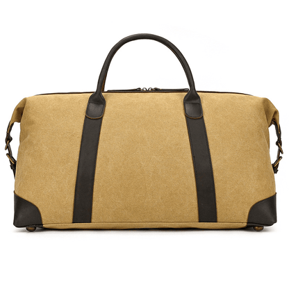 Canvas Genuine Leather Big Capacity Duffle Bag