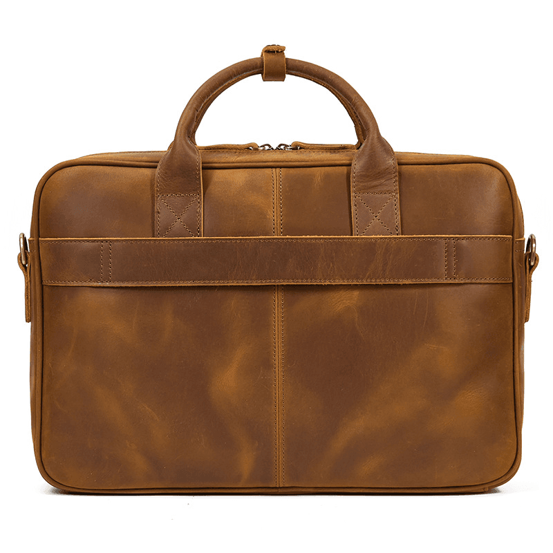 Classic Leather Bag for Laptop Men's Briefcase