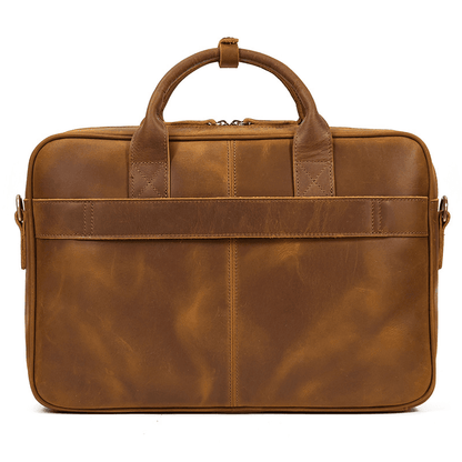 Classic Leather Bag for Laptop Men's Briefcase