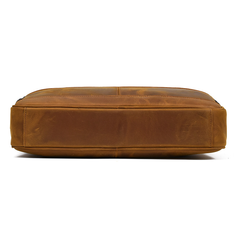 Classic Leather Bag for Laptop Men's Briefcase