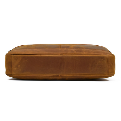 Classic Leather Bag for Laptop Men's Briefcase