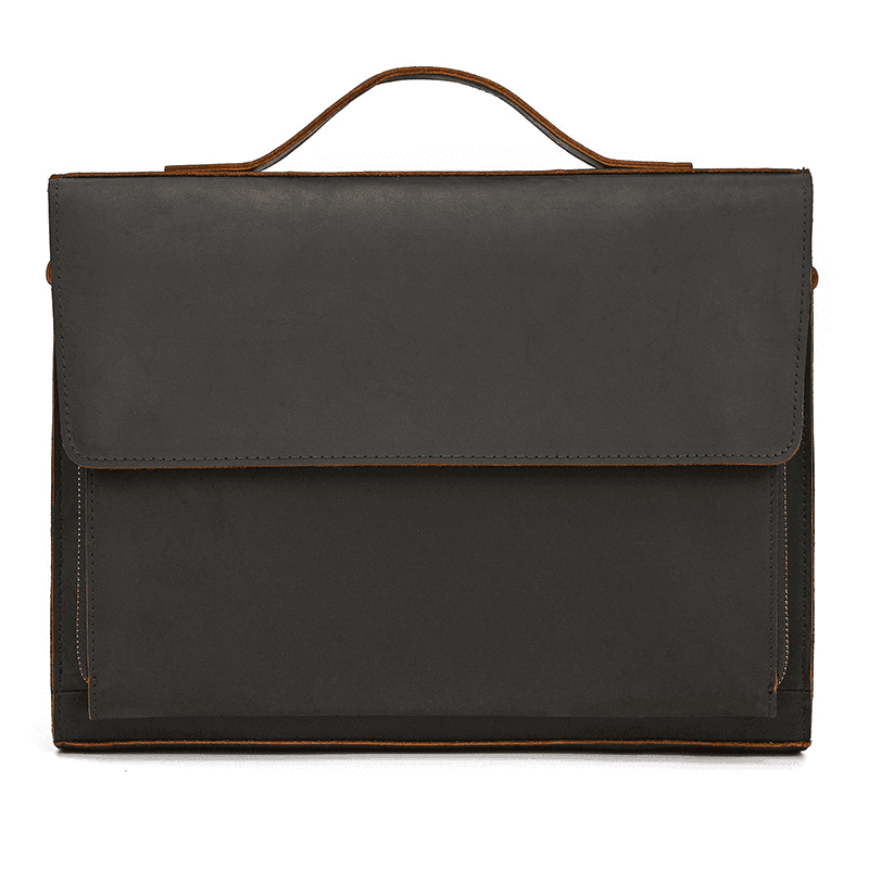 Cow Leather Male Computer Messenger Bag