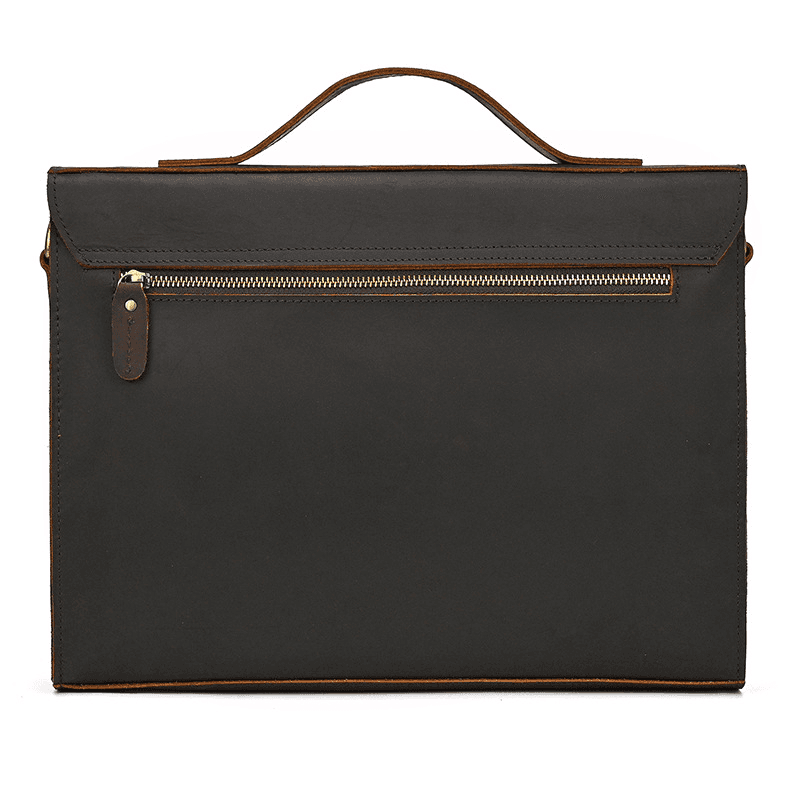 Cow Leather Male Computer Messenger Bag