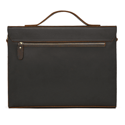 Cow Leather Male Computer Messenger Bag