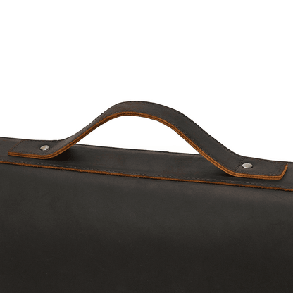 Cow Leather Male Computer Messenger Bag