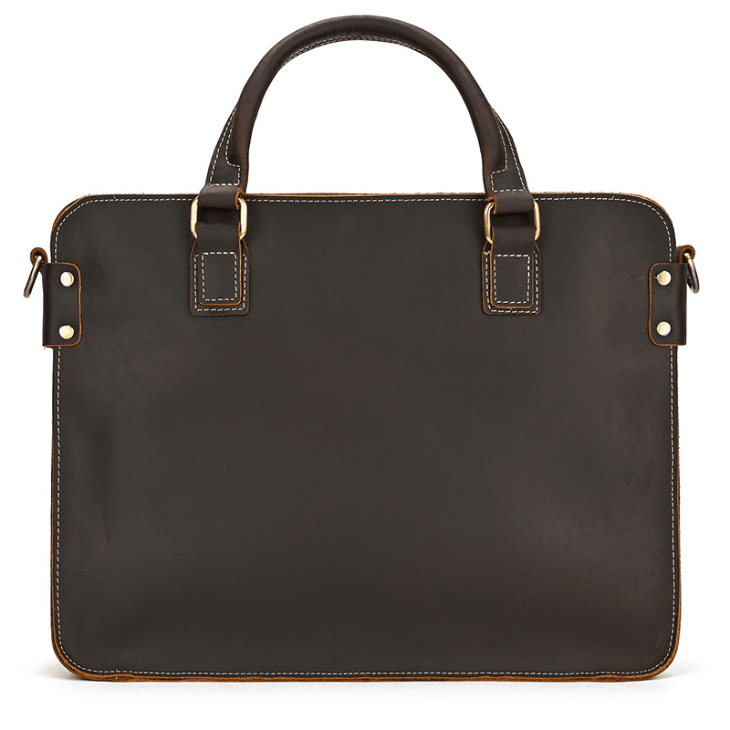 Elegant Leather Bag for Laptop for Men Business Briefcase