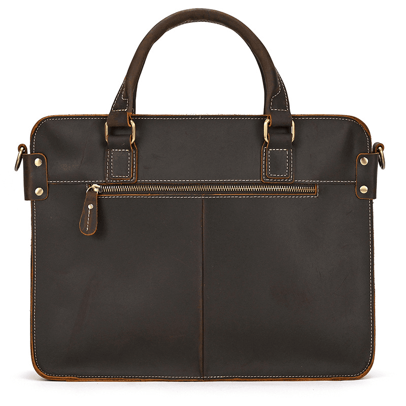 Elegant Leather Bag for Laptop for Men Business Briefcase