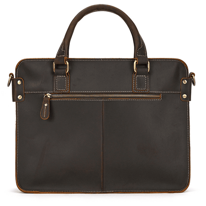 Elegant Leather Bag for Laptop for Men Business Briefcase