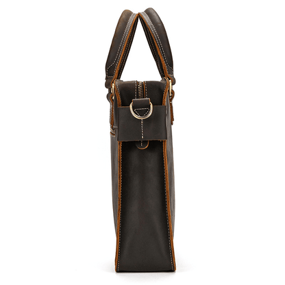 Elegant Leather Bag for Laptop for Men Business Briefcase
