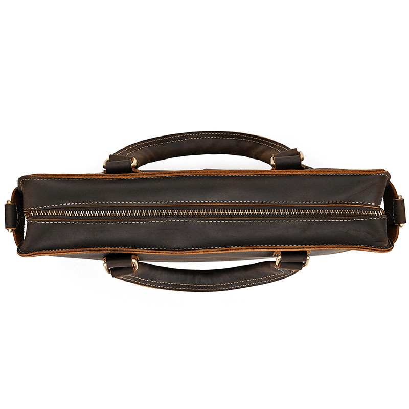 Elegant Leather Bag for Laptop for Men Business Briefcase