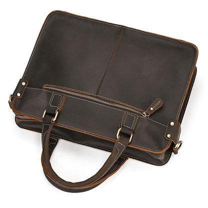 Elegant Leather Bag for Laptop for Men Business Briefcase