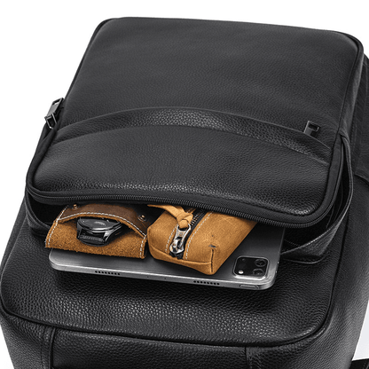 Fashion Genuine Leather Waterproof Backpack