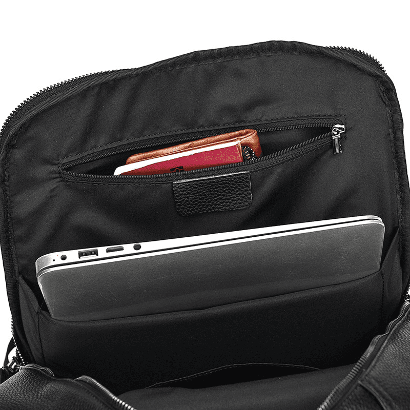 Fashion Genuine Leather Waterproof Backpack