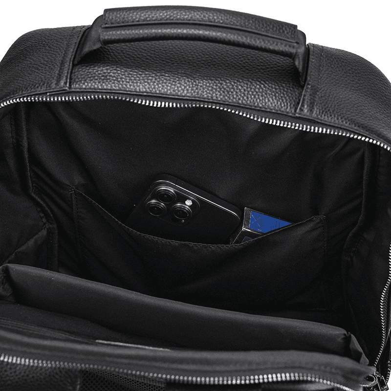 Fashion Genuine Leather Waterproof Backpack