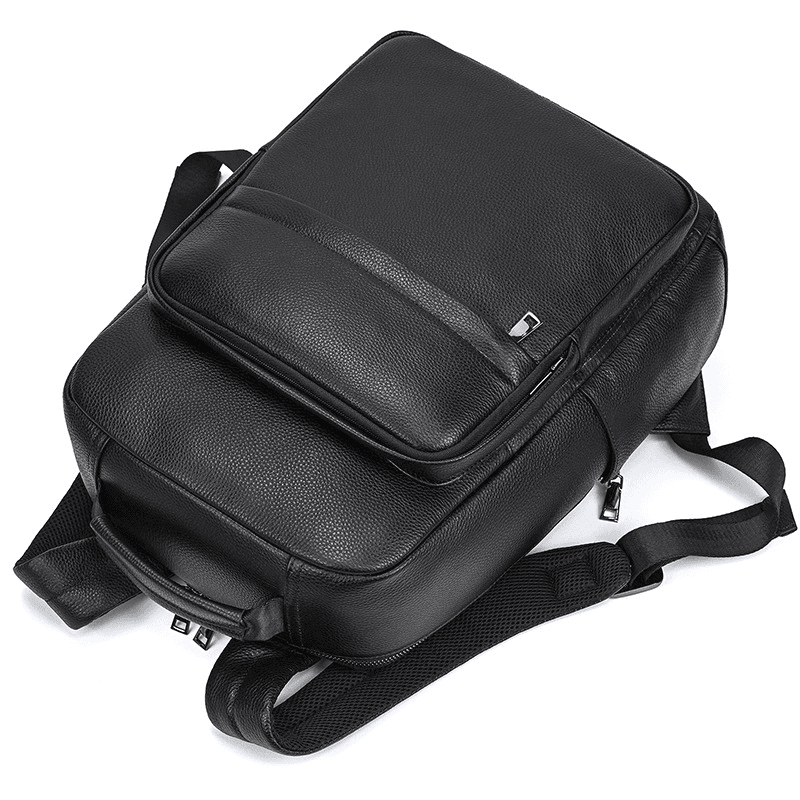 Fashion Genuine Leather Waterproof Backpack