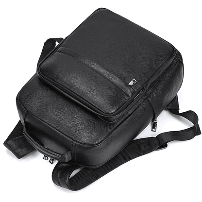 Fashion Genuine Leather Waterproof Backpack