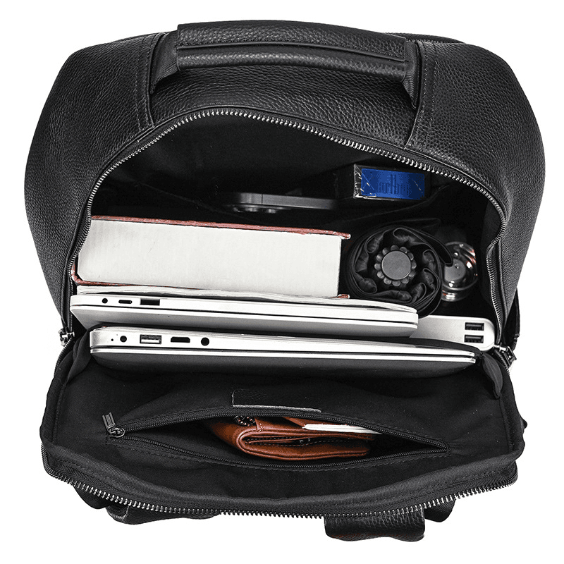 Fashion Genuine Leather Waterproof Backpack