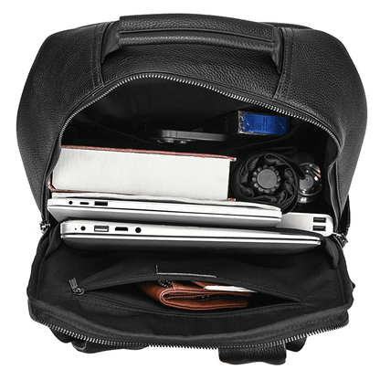 Fashion Genuine Leather Waterproof Backpack