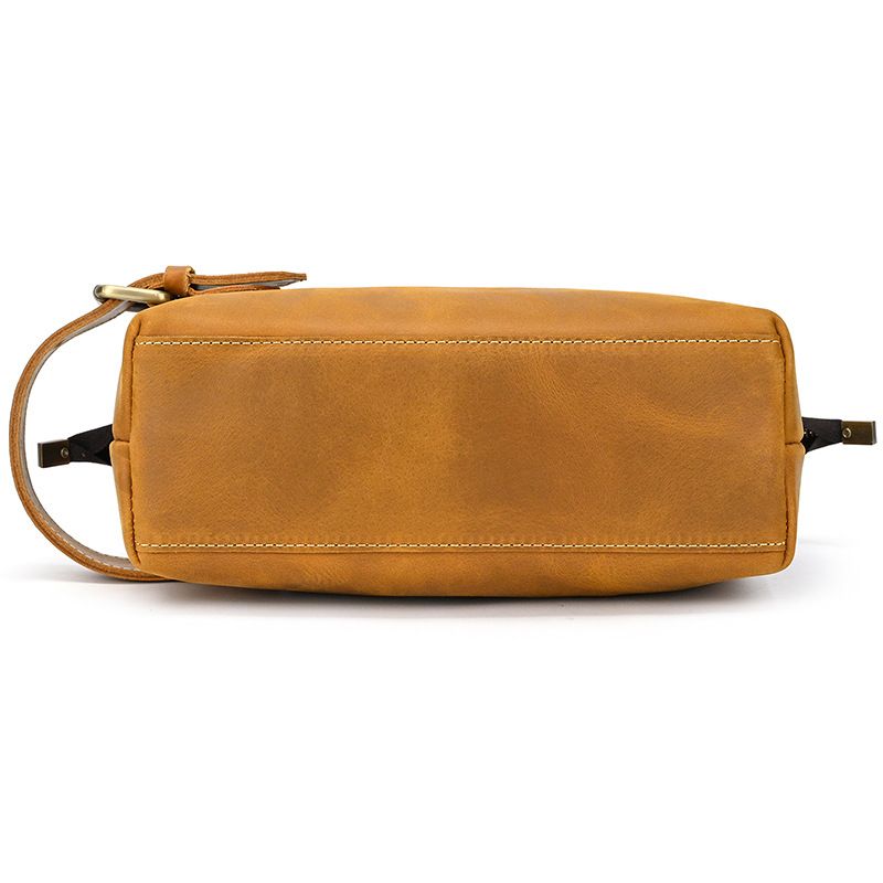 Full-Grain Leather Multi-Function Toiletry Bag & Wallet for Men