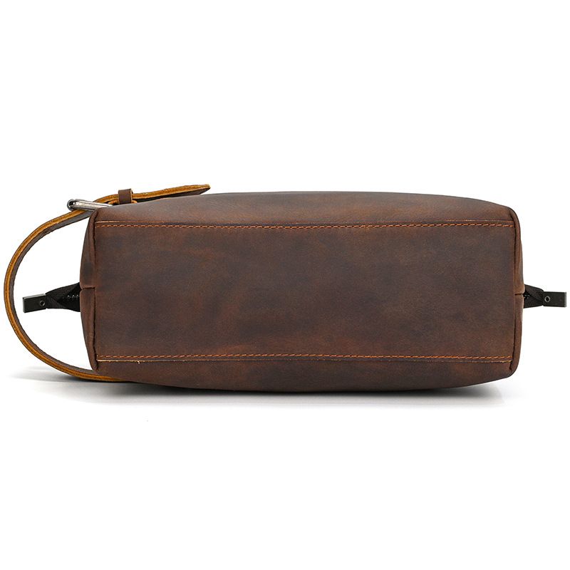 Full-Grain Leather Multi-Function Toiletry Bag & Wallet for Men
