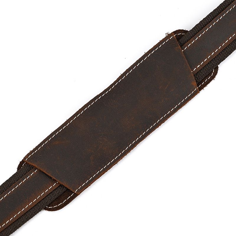 Full Grain Leather Camera Messenger Bag for Men – Vintage DSLR Camera Bag with Removable Insert & Anti-Theft Pocket