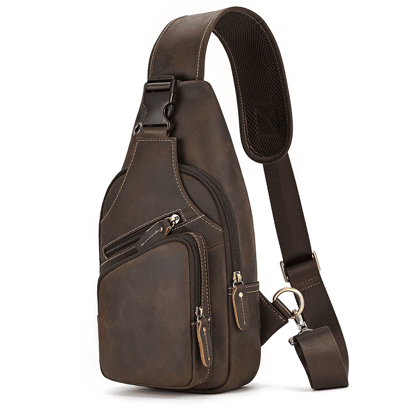 Functional Cross Body Leather Bag Fanny Pack