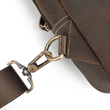 Functional Cross Body Leather Bag Fanny Pack