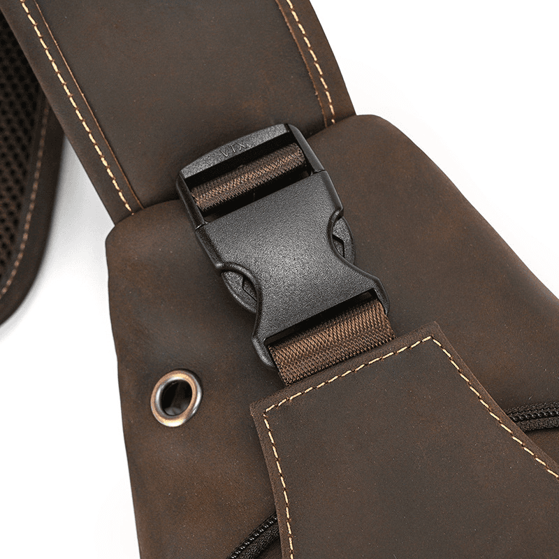 Functional Cross Body Leather Bag Fanny Pack