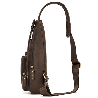Functional Cross Body Leather Bag Fanny Pack