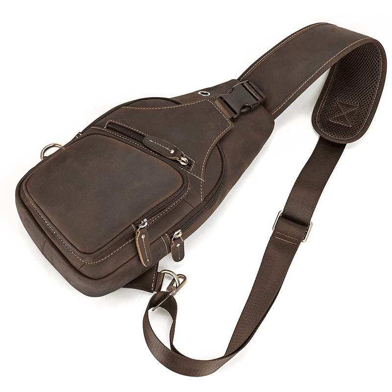 Functional Cross Body Leather Bag Fanny Pack