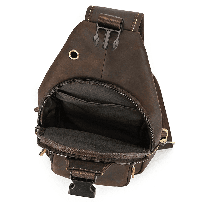 Functional Cross Body Leather Bag Fanny Pack