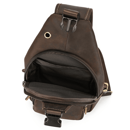 Functional Cross Body Leather Bag Fanny Pack