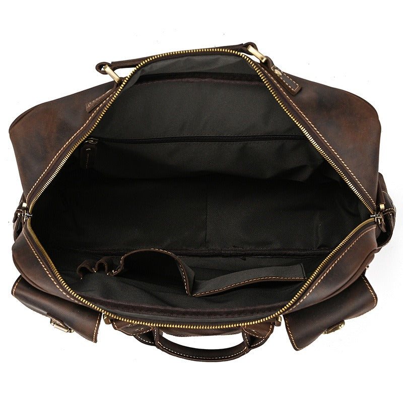 Leather Laptop Briefcase for Work and Travel