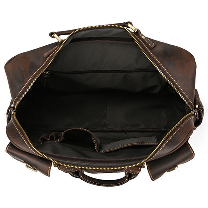 Leather Laptop Briefcase for Work and Travel