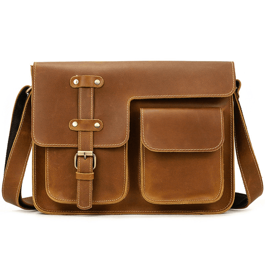 Leather Shoulder Messenger Bag