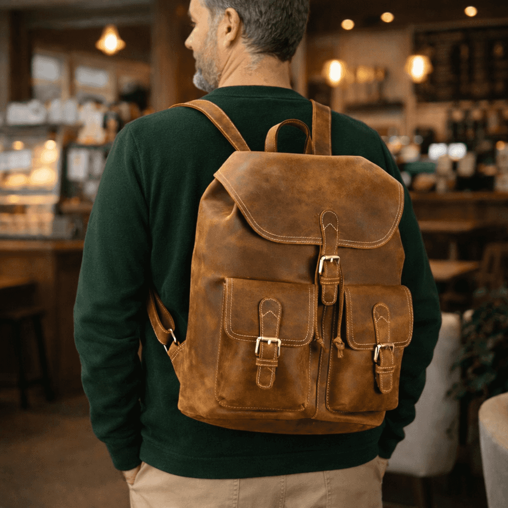 Leather Backpack