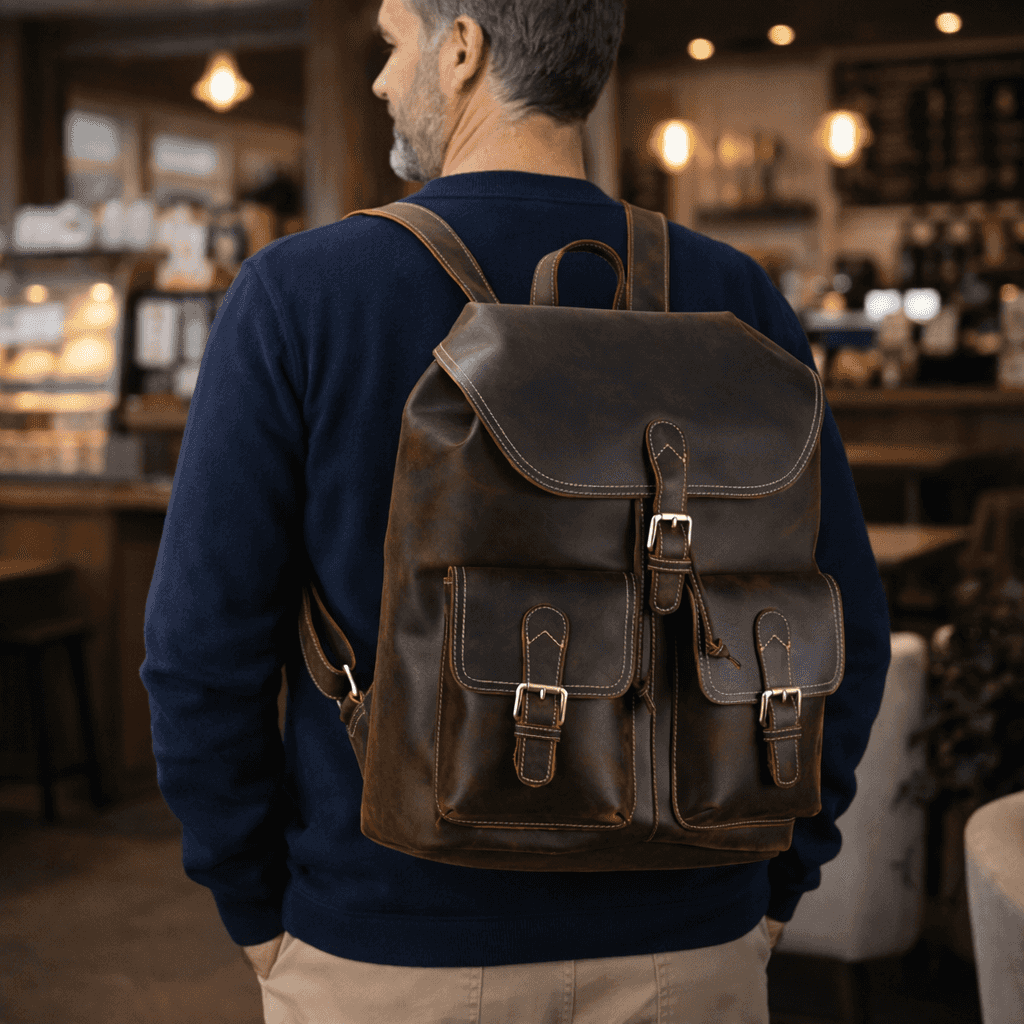 Leather Backpack