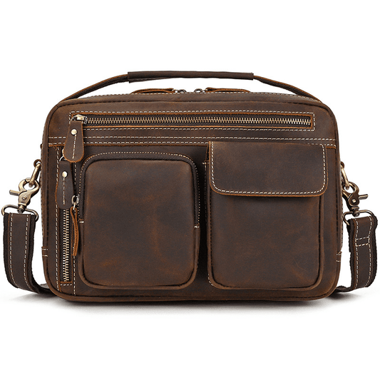 Male Leather Messenger Bag