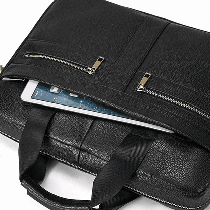 Men's Genuine Leather Business Briefcase