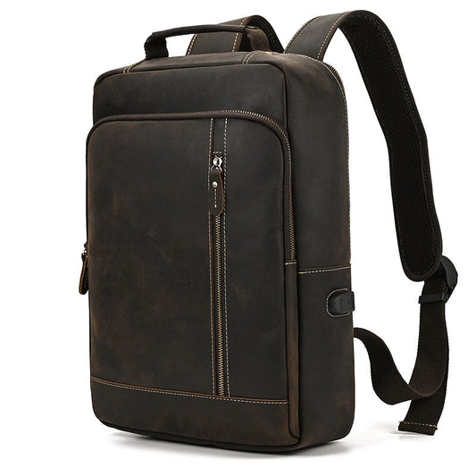 Minimalist Leather Backpack