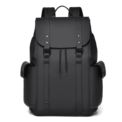 Premium Waterproof Messenger Backpack for Men | Ultra-fiber Leather, 15.6" Laptop Compatible