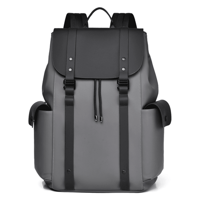 Premium Waterproof Messenger Backpack for Men | Ultra-fiber Leather, 15.6" Laptop Compatible
