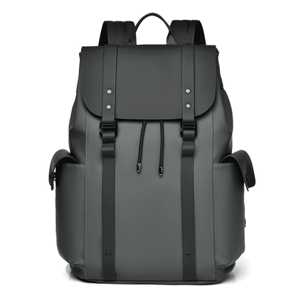 Premium Waterproof Messenger Backpack for Men | Ultra-fiber Leather, 15.6" Laptop Compatible