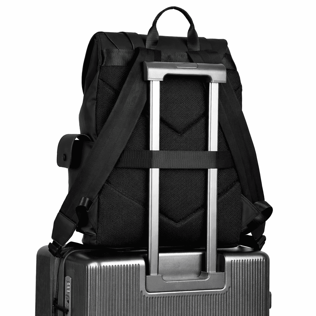 Premium Waterproof Messenger Backpack for Men | Ultra-fiber Leather, 15.6" Laptop Compatible