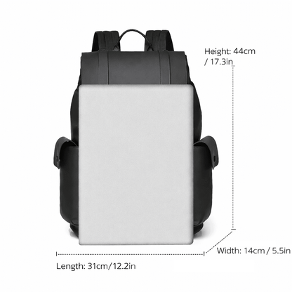 Premium Waterproof Messenger Backpack for Men | Ultra-fiber Leather, 15.6" Laptop Compatible