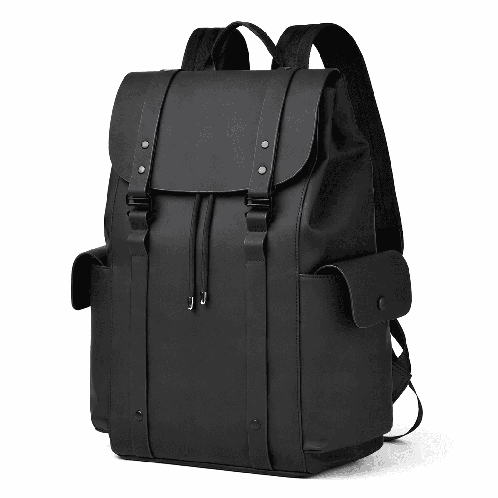 Premium Waterproof Messenger Backpack for Men | Ultra-fiber Leather, 15.6" Laptop Compatible