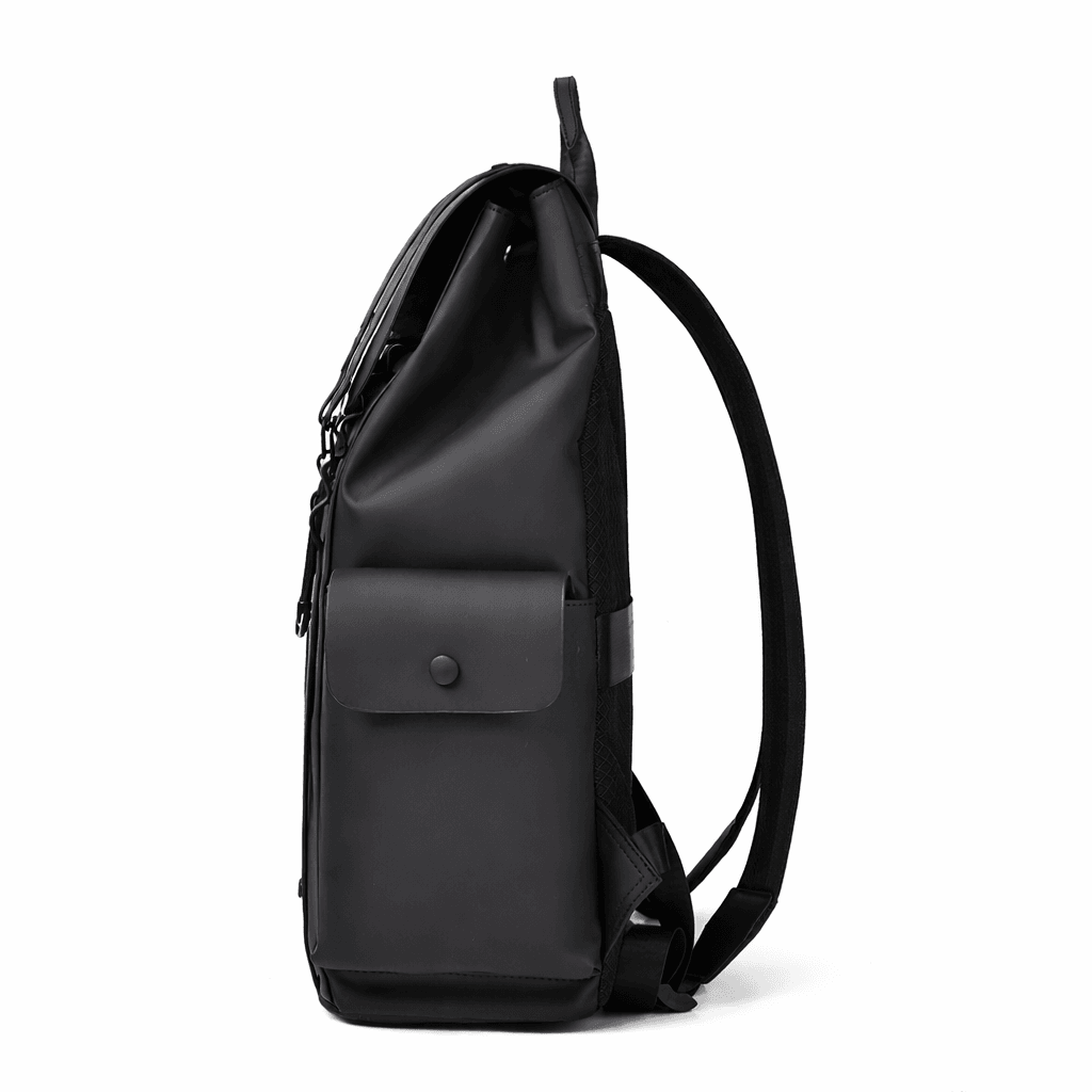 Premium Waterproof Messenger Backpack for Men | Ultra-fiber Leather, 15.6" Laptop Compatible