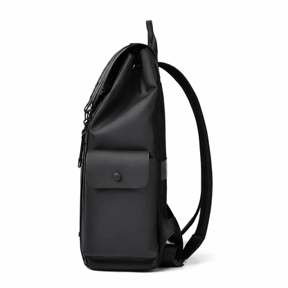 Premium Waterproof Messenger Backpack for Men | Ultra-fiber Leather, 15.6" Laptop Compatible