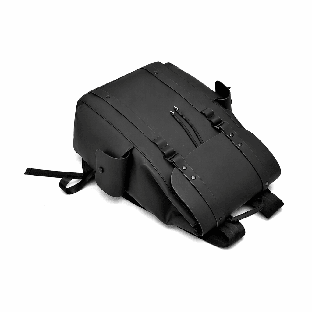Premium Waterproof Messenger Backpack for Men | Ultra-fiber Leather, 15.6" Laptop Compatible