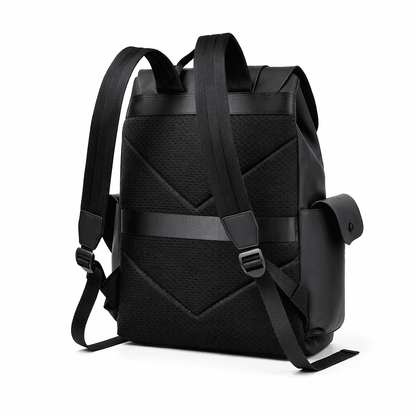 Premium Waterproof Messenger Backpack for Men | Ultra-fiber Leather, 15.6" Laptop Compatible